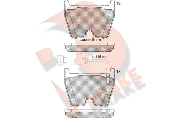 Brake Pad Set, disc brake (RB2113-203)