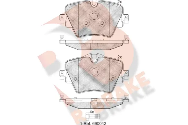 Brake Pad Set, disc brake (RB2216)