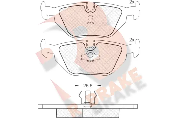 Brake Pad Set, disc brake (RB0802)