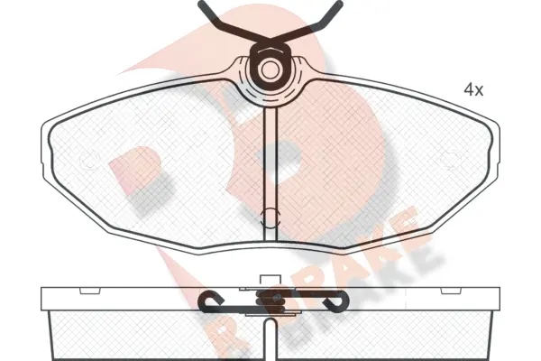 Brake Pad Set, disc brake (RB1546)