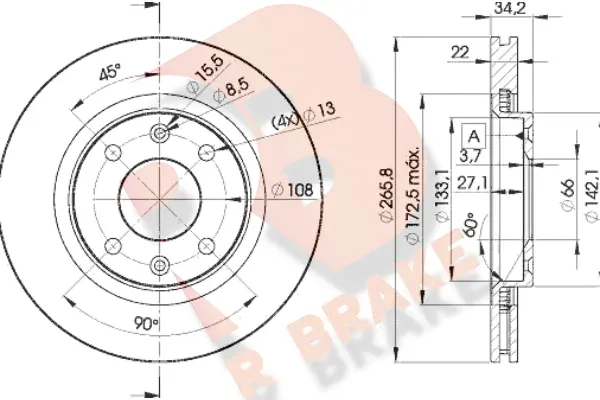 Brake Disc (78RBD24750)