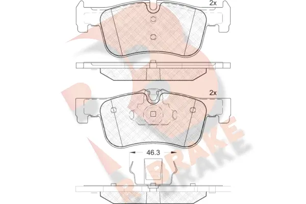 Brake Pad Set, disc brake (RB2063)