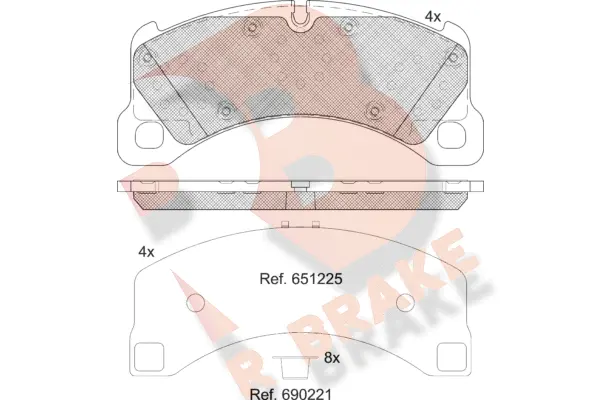 Brake Pad Set, disc brake (RB2206-208)