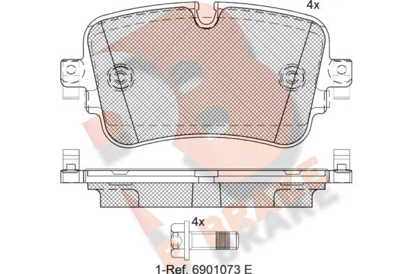 Brake Pad Set, disc brake (RB2248)