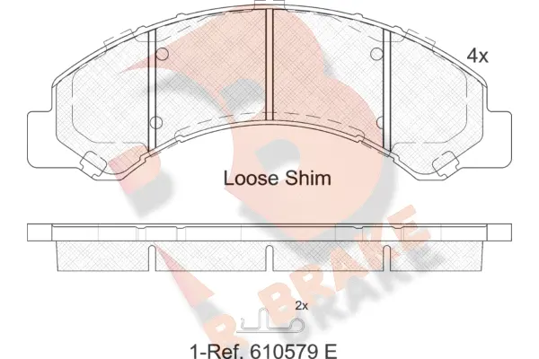 Brake Pad Set, disc brake (RB2146)
