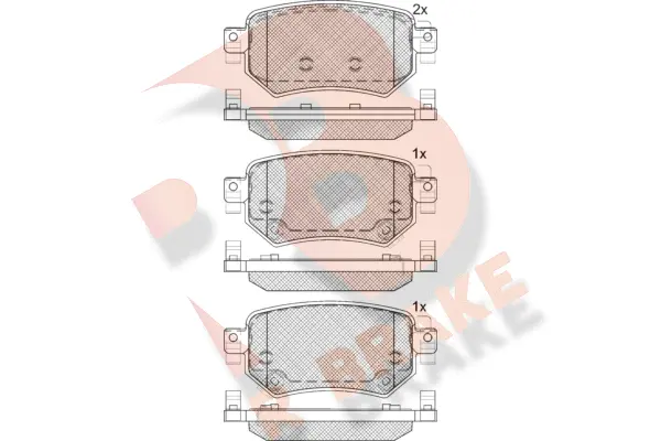 Brake Pad Set, disc brake (RB2263)