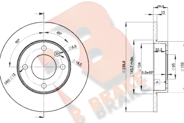 Brake Disc (78RBD23325)