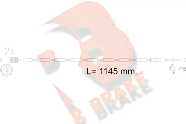 Warning Contact, brake pad wear (610607RB)