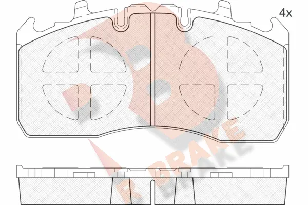 Brake Pad Set, disc brake (RB2122)