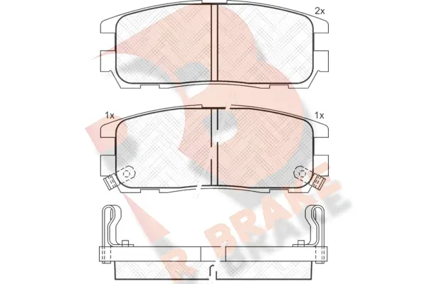 Brake Pad Set, disc brake (RB0991)