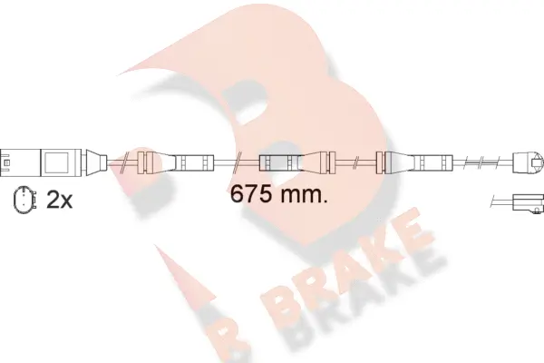 Warning Contact, brake pad wear (610561RB)