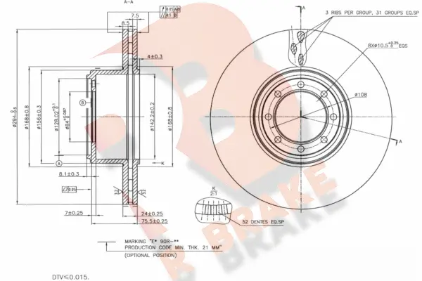Brake Disc (78RBD28763)