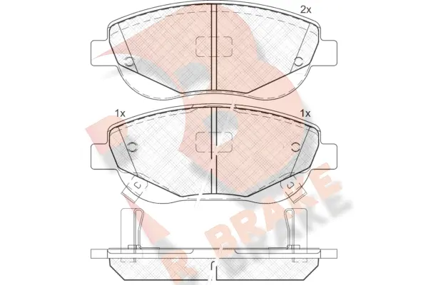 Brake Pad Set, disc brake (RB1944)