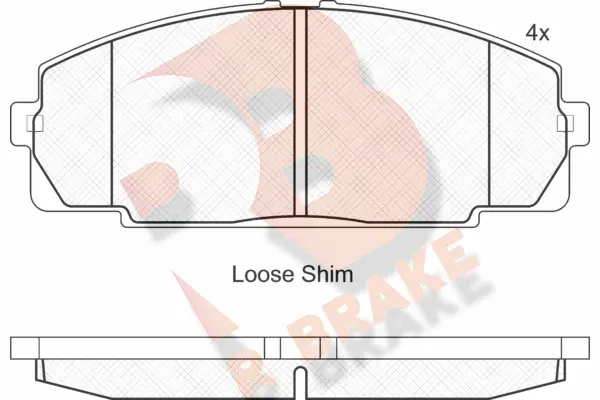 Brake Pad Set, disc brake (RB1170)