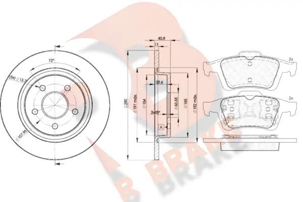 Brake Kit, disc brake (3R17433962)