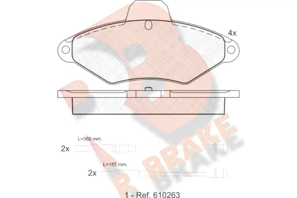 Brake Pad Set, disc brake (RB0920)