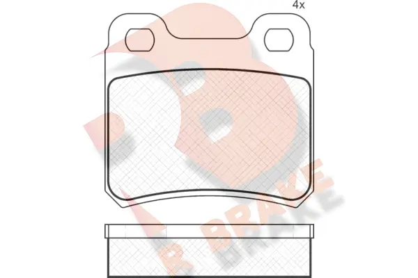 Brake Pad Set, disc brake (RB1023)