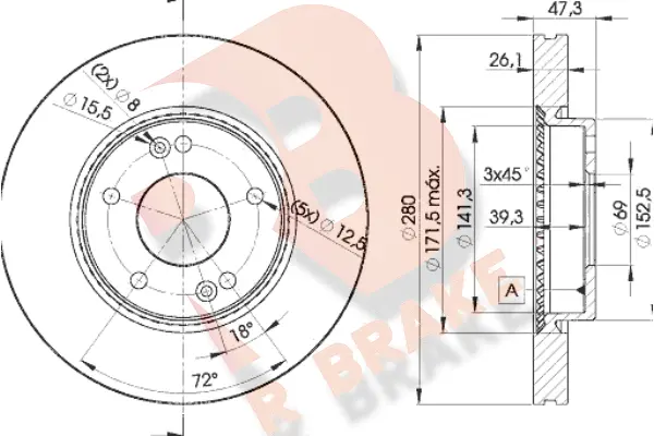 Brake Disc (78RBD25171)