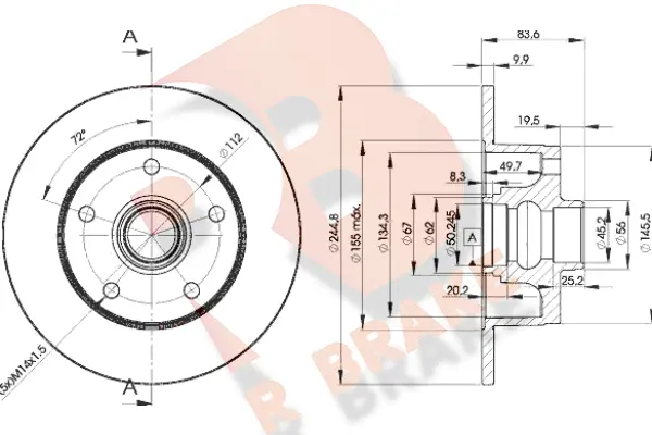 Brake Disc (78RBD15606)