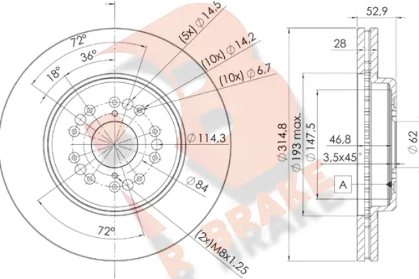 Brake Disc (78RBD22649)