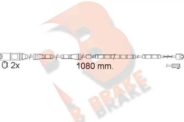 Warning Contact, brake pad wear (610558RB)