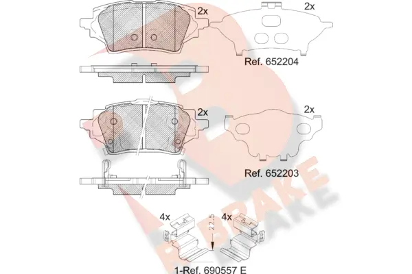 Brake Pad Set, disc brake (RB2397)