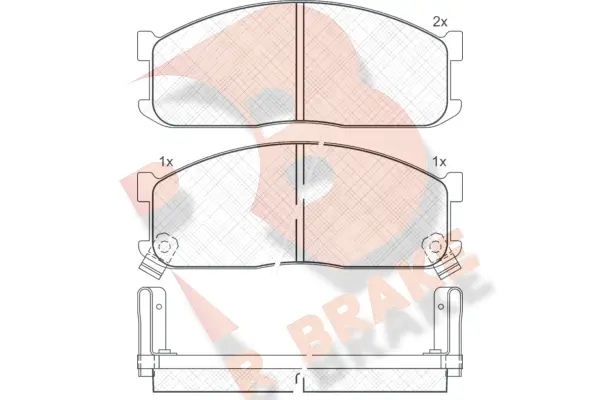 Brake Pad Set, disc brake (RB0690)