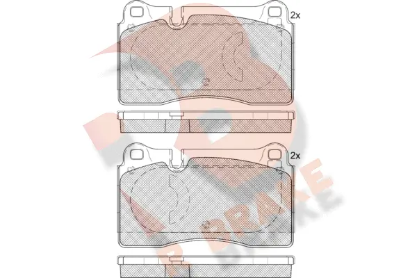 Brake Pad Set, disc brake (RB1791-203)