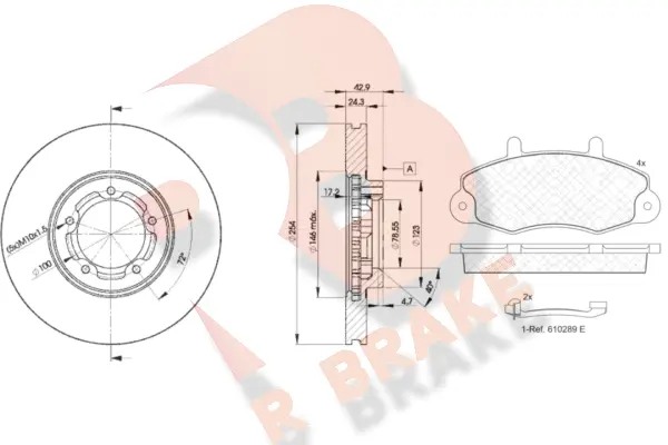 Brake Kit, disc brake (3R08965610)