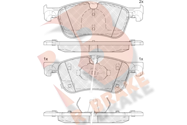 Brake Pad Set, disc brake (RB2464)