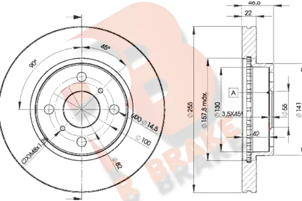Brake Disc (78RBD22550)