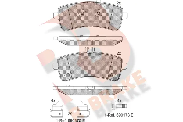 Brake Pad Set, disc brake (RB2145-202)