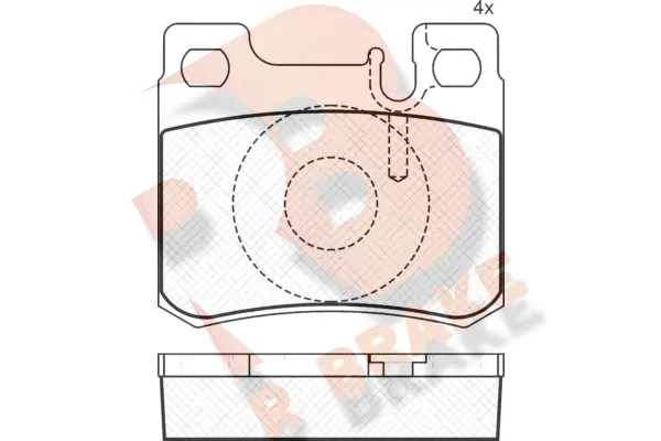 Brake Pad Set, disc brake (RB0974)