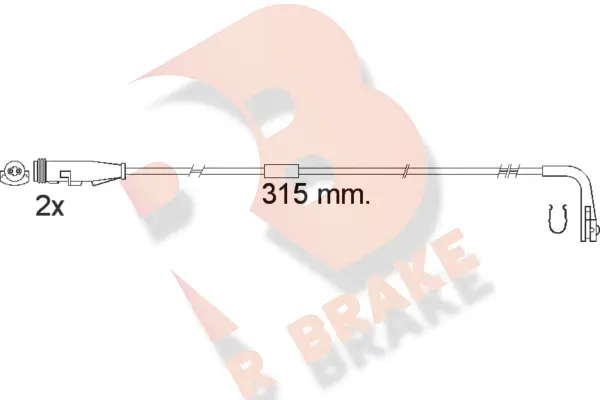 Warning Contact, brake pad wear (610549RB)