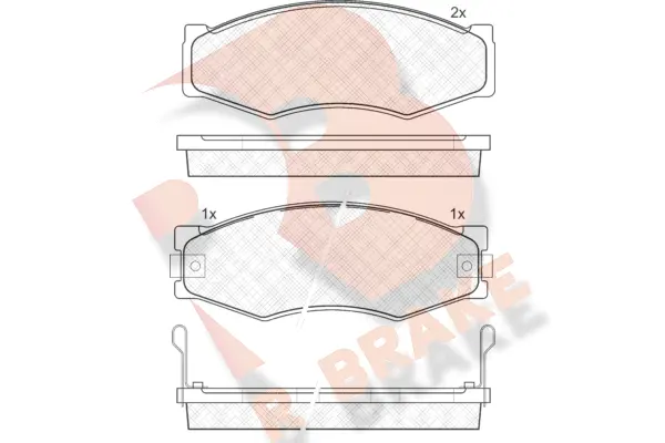 Brake Pad Set, disc brake (RB0518)