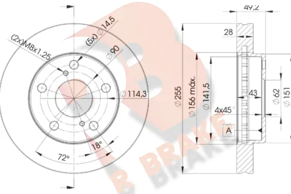 Brake Disc (78RBD23302)
