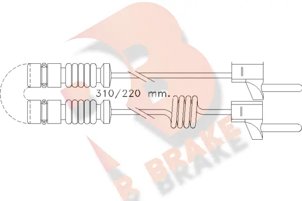 Warning Contact, brake pad wear (610221RB)