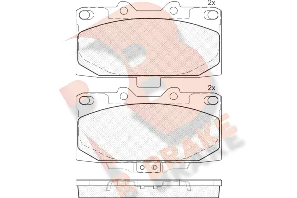 Brake Pad Set, disc brake (RB1733)