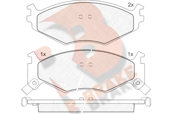 Brake Pad Set, disc brake (RB1056)