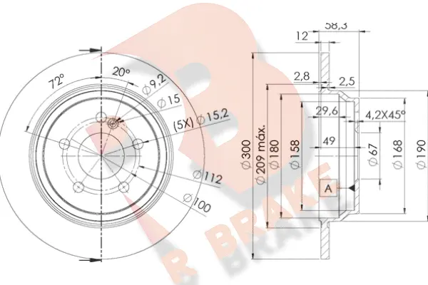 Brake Disc (78RBD12591)