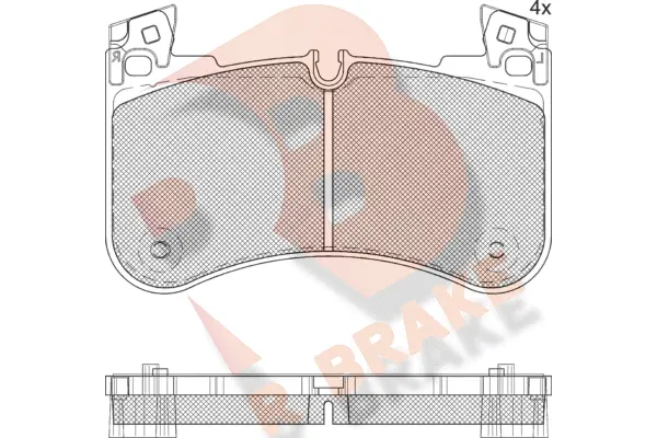 Brake Pad Set, disc brake (RB2366)