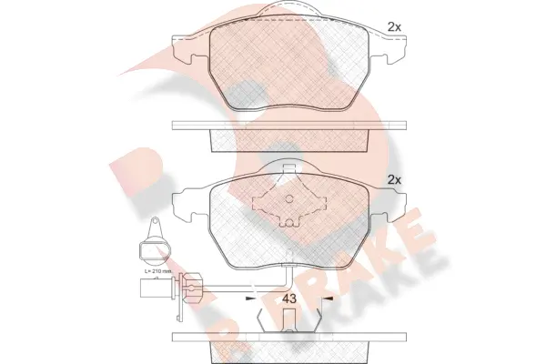 Brake Pad Set, disc brake (RB1331-203)