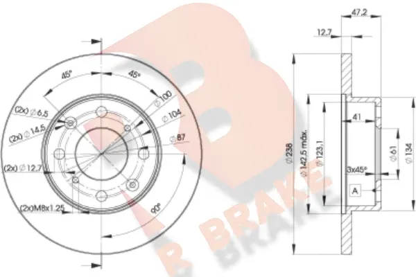 Brake Disc (78RBD20829)