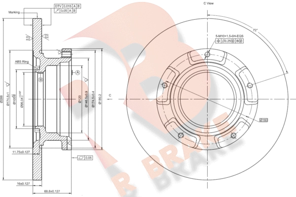 Brake Disc (78RBD15644)