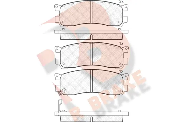 Brake Pad Set, disc brake (RB1382)