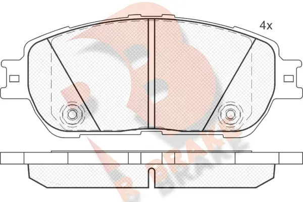 Brake Pad Set, disc brake (RB1690)