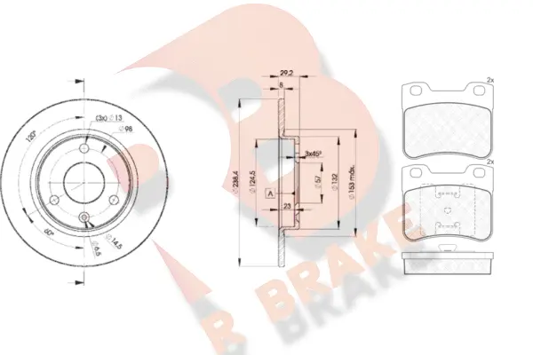 Brake Kit, disc brake (3R11507199)