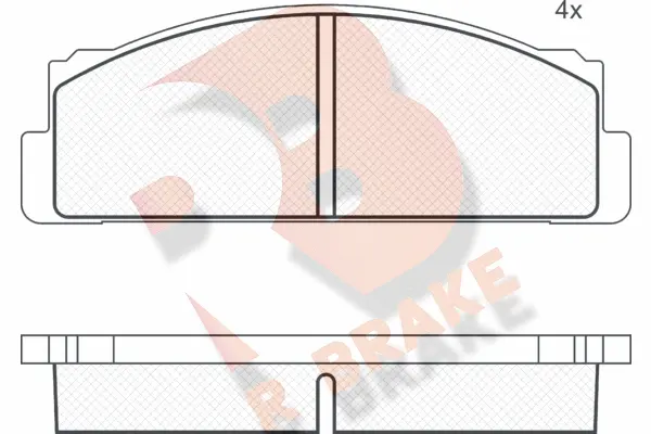 Brake Pad Set, disc brake (RB0068)