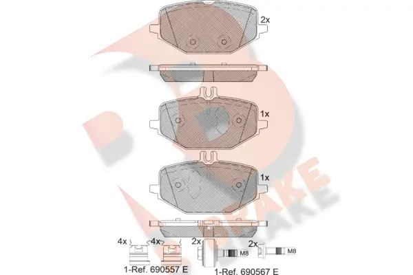 Brake Pad Set, disc brake (RB2371)