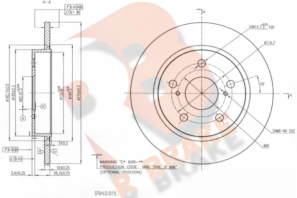 Brake Disc (78RBD22888)